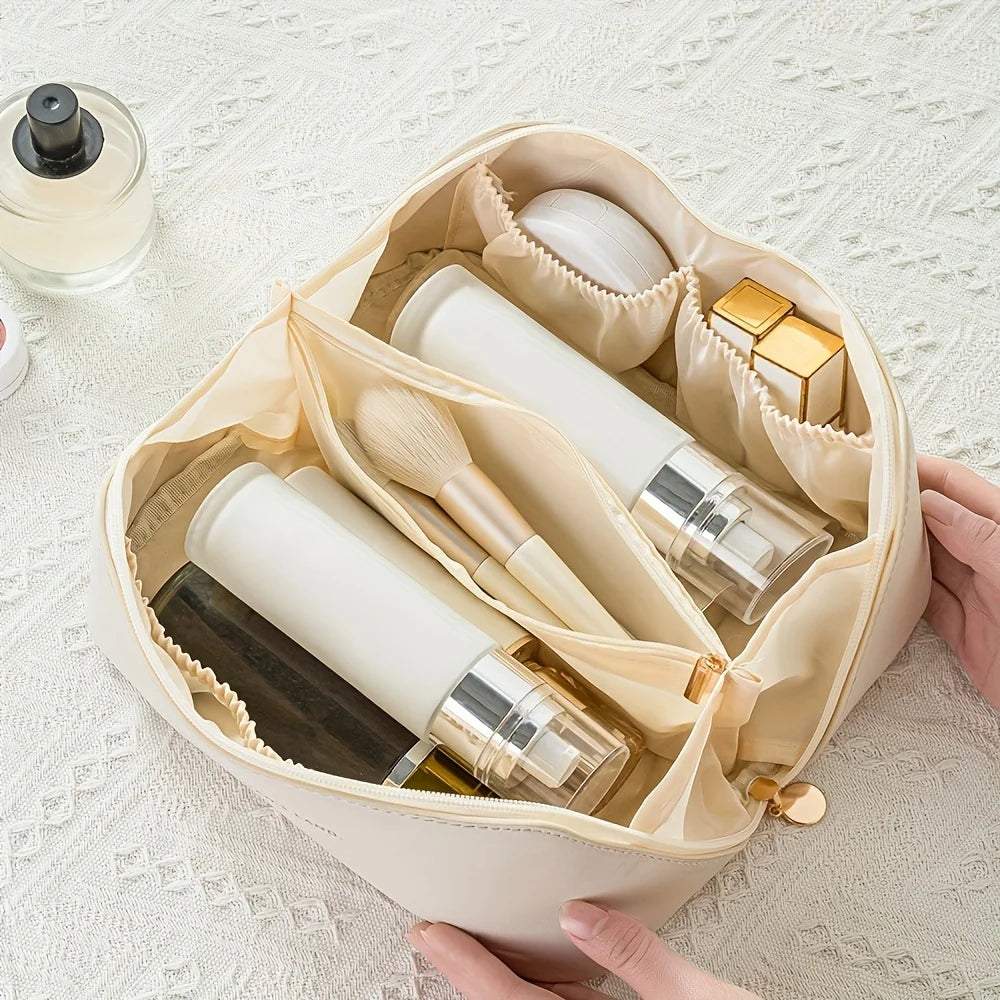 KentDO™ Luxury Travel Makeup Organizer – Stylish & Spacious