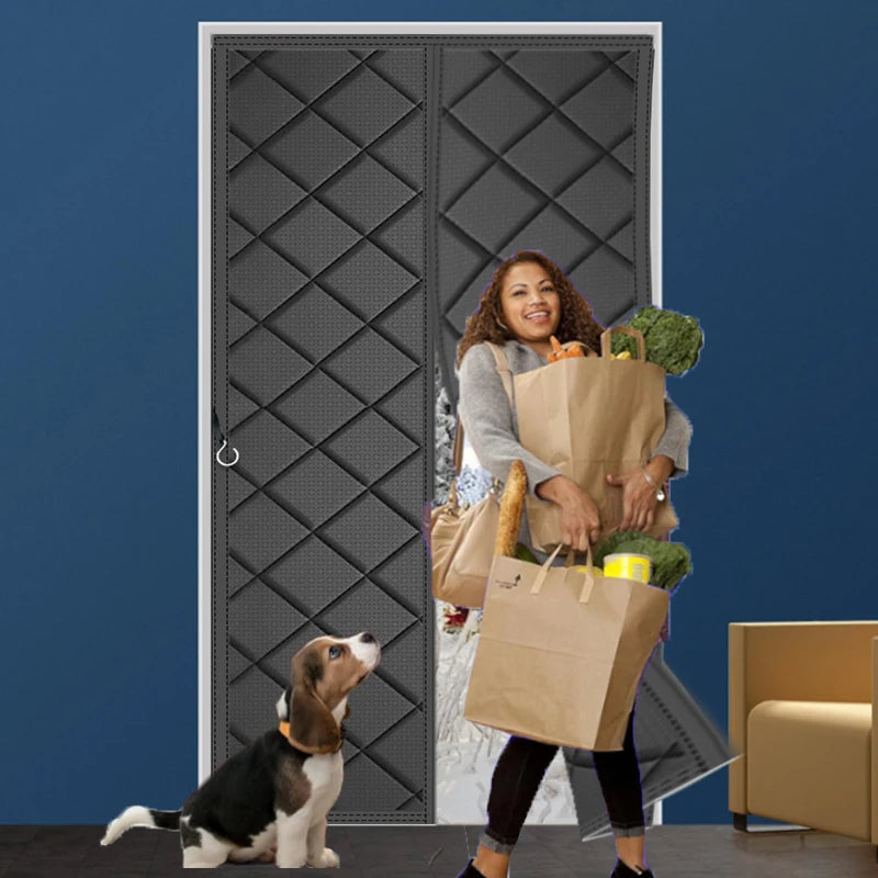 Winter Magnetic Insulated Door Curtain for Energy Saving