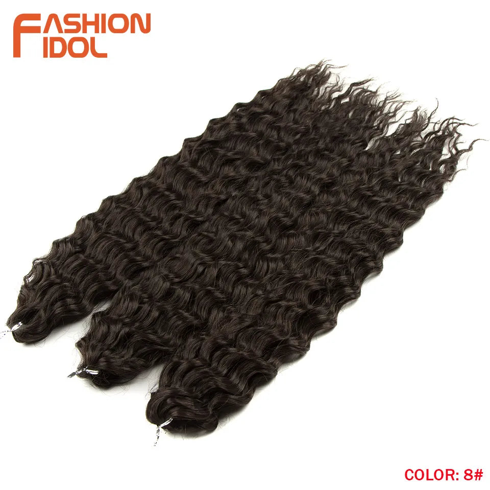 KentDO™ Water Wave Crochet Hair – Soft, Natural Curls 22"