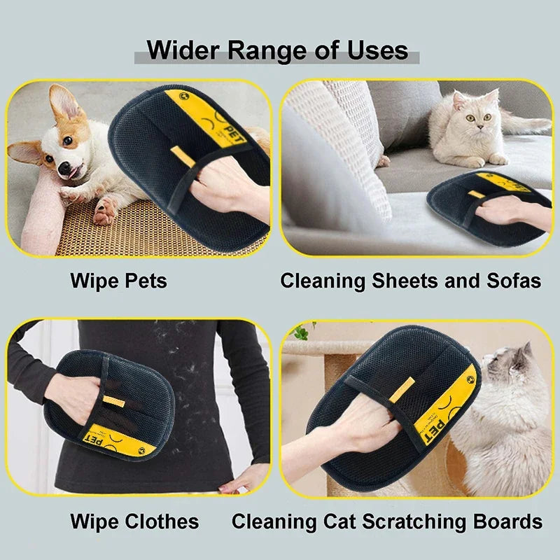 Pet Hair Remover Glove for Dogs & Cats – Reusable & Washable