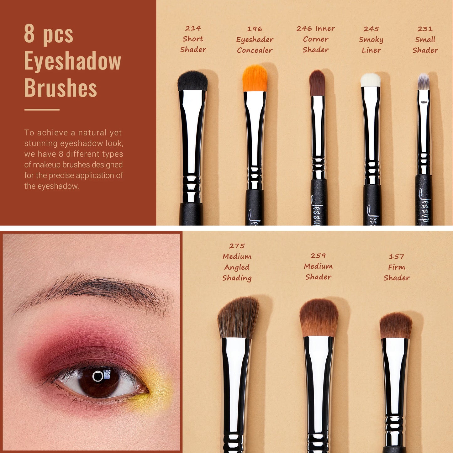 28pcs Eye Makeup Brushes Set – Professional Precision Kit