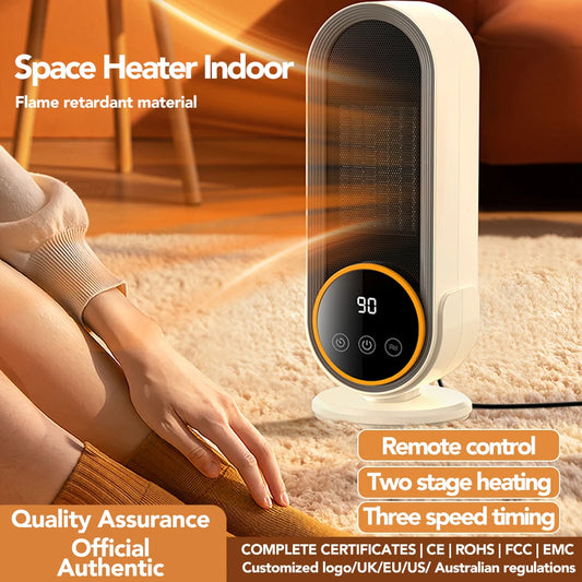 Portable Electric Fan Heater 1200W – Fast & Safe Heating