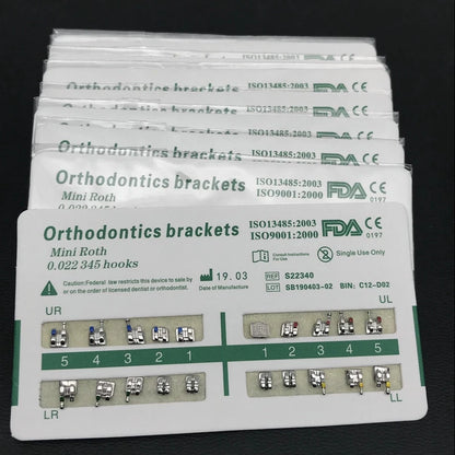Dental Metal Brackets for Precise Orthodontic Alignment