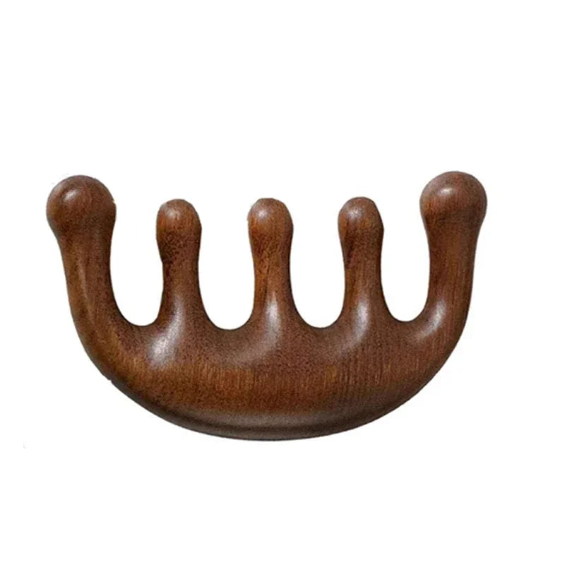 KentDO™ Sandalwood Scalp & Body Massage Comb – Stress Relief