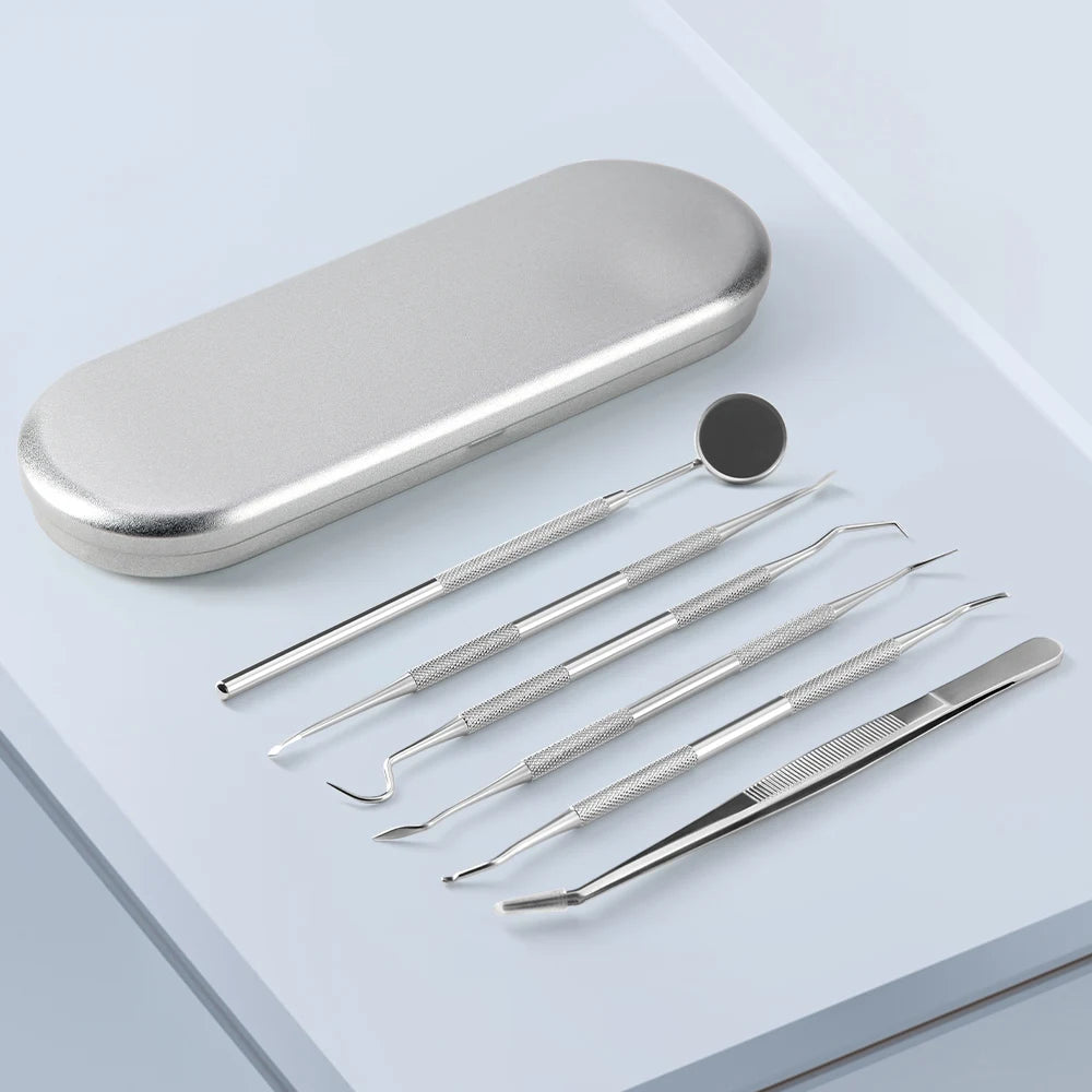 KentDO™ Dental Cleaning Tools Set – Stainless Steel Home & Clinic Kit
