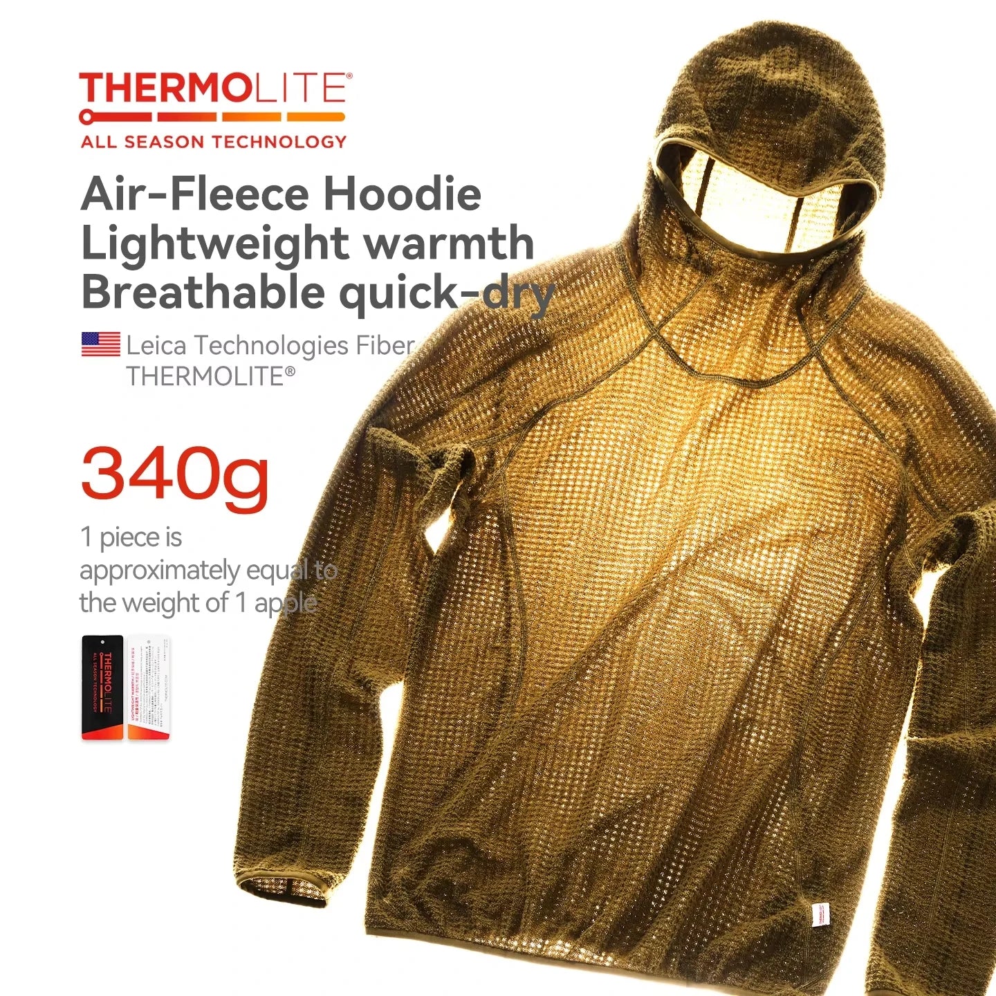 Thermolite Hooded Sweatshirt – Lightweight Warmth for Winter