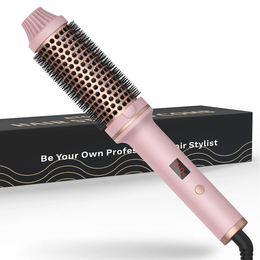 KentDO™ 1.5" Heated Curling Brush – Ceramic Hair Styler