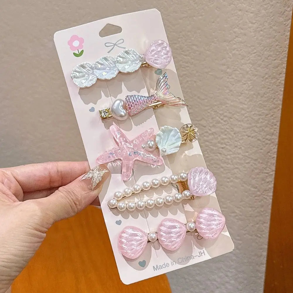 Shell Starfish Hair Clips for Cute Mermaid-Inspired Styles
