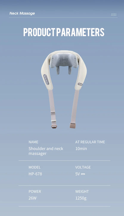 KentDO™ 26W Neck & Shoulder Massager – Deep Tissue Relief
