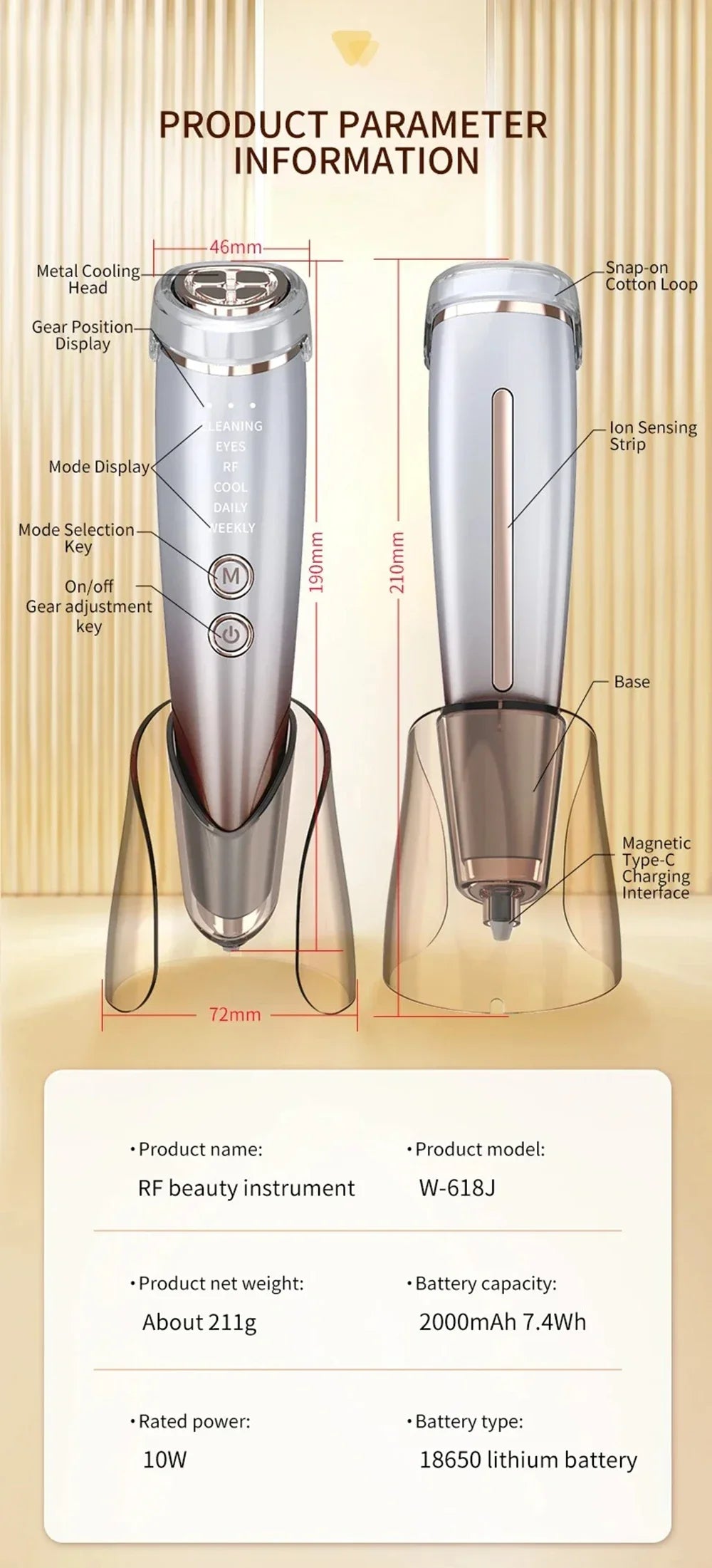 KentDO™ EMS Facial Massager 6-in-1 | Face & Eye Lifting