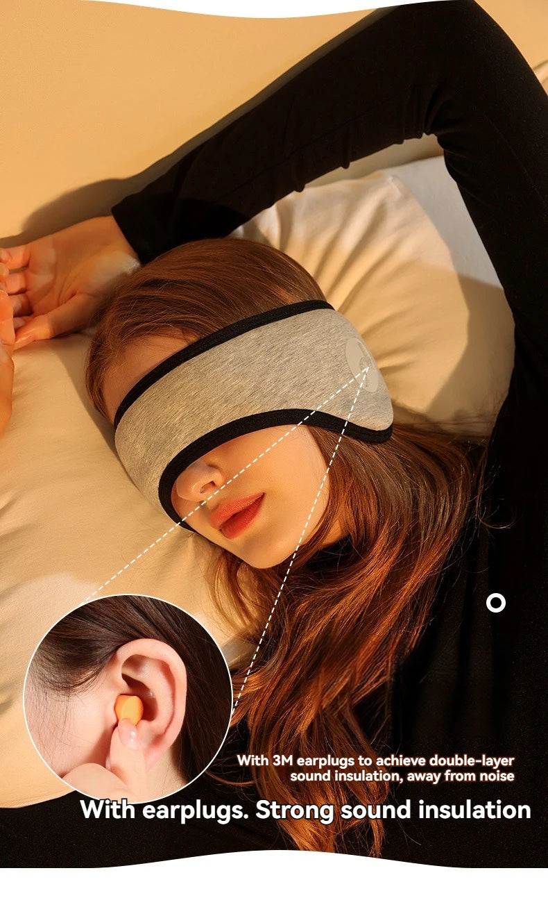 KentDO™ 2-in-1 Sleep Mask & Noise-Reducing Earplugs
