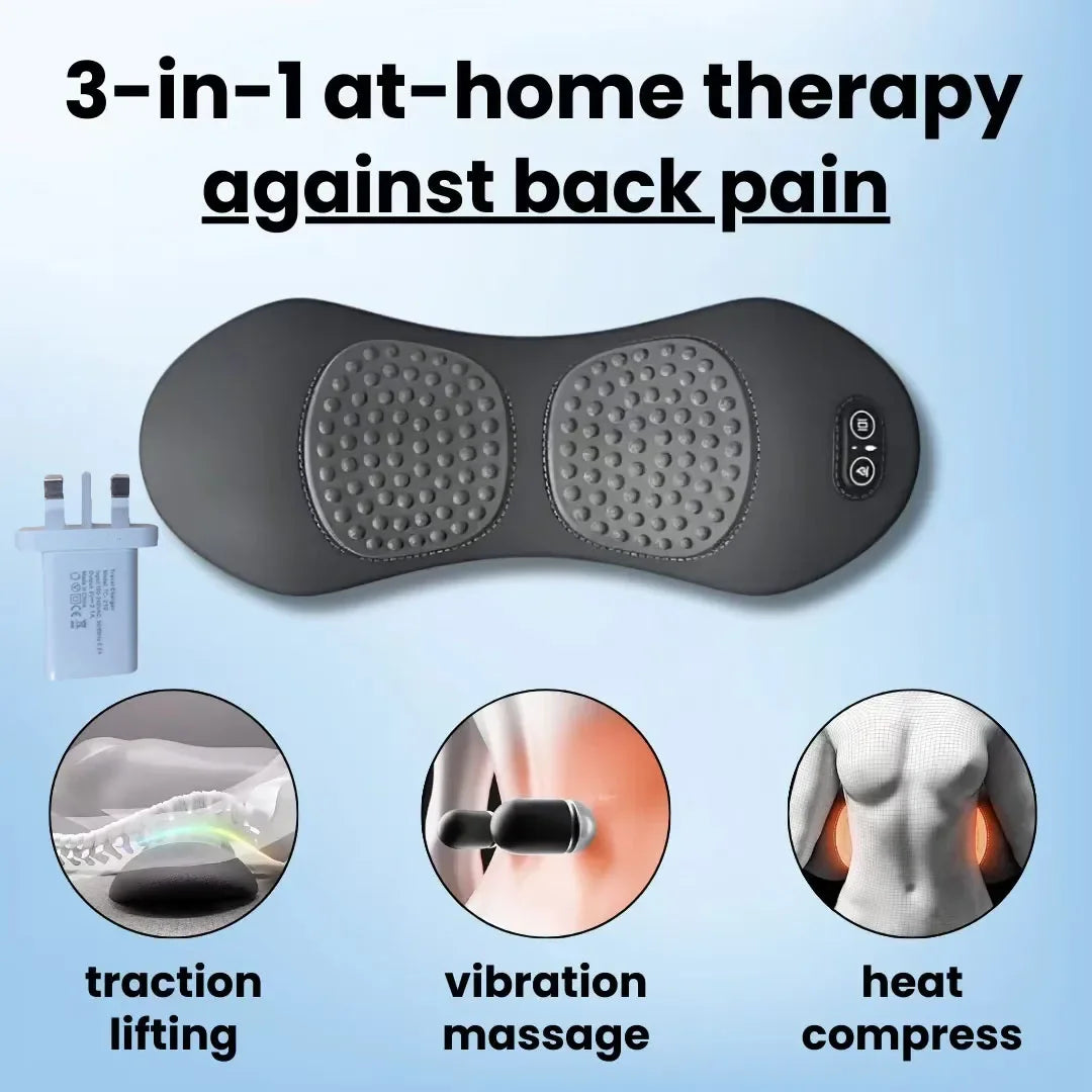 3-in-1 Back Massager for Heat & Deep Tissue Relief