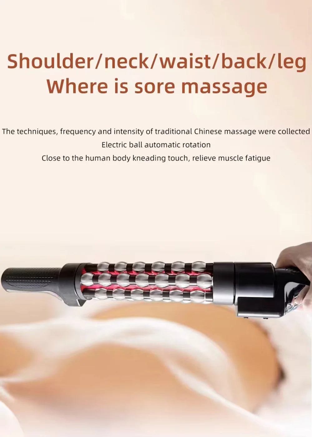 KentDO™ Heated Massage Roller with Red Light Therapy