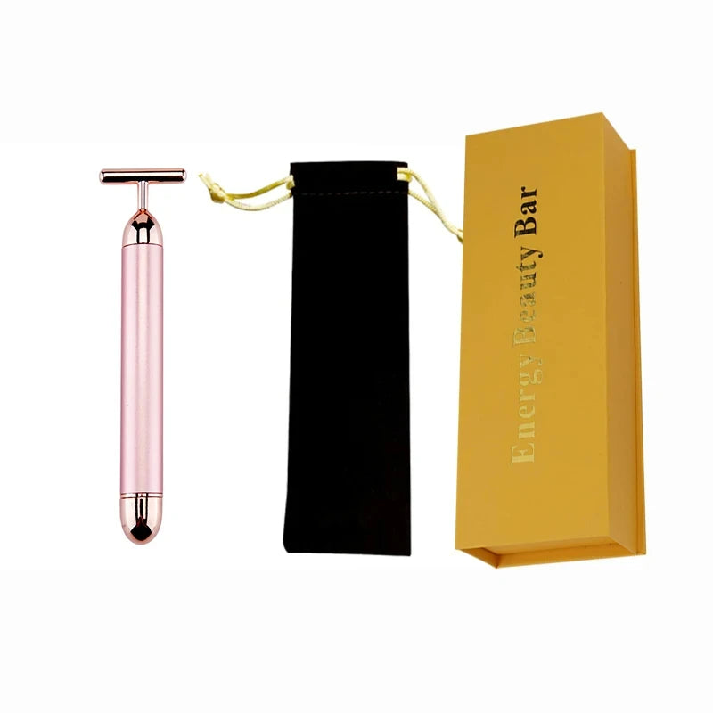 KentDO™ 24K Gold T-Shape Beauty Roller – Face Lift & Glow