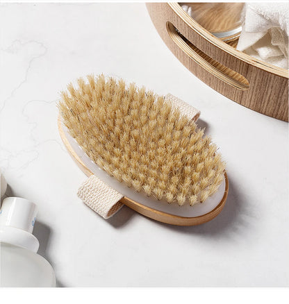 KentDO™ Wooden Body Brush – Soft Bristle Exfoliation