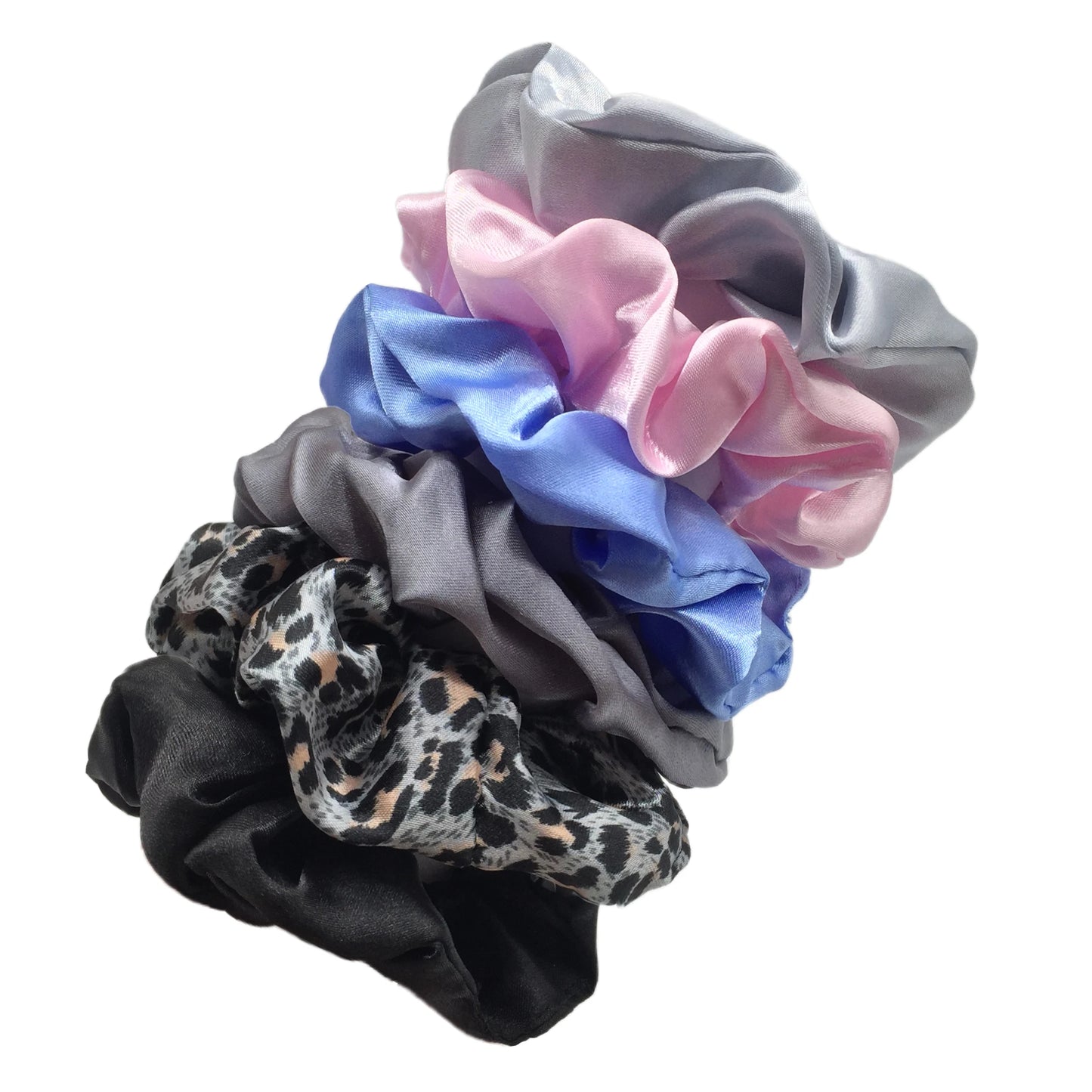 KentDO™ Satin Scrunchies 6PCS – No-Crease Hair Ties