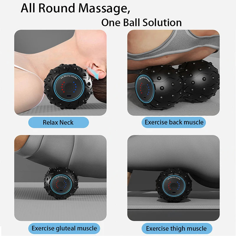 Vibrating Massage Ball – 5 Gear Rechargeable Recovery Tool