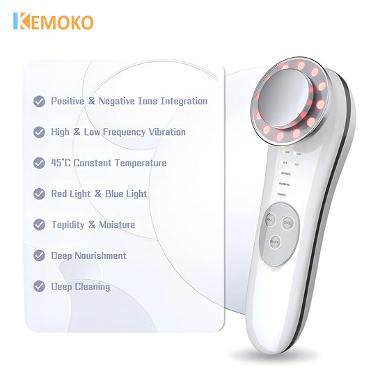 KentDO™ Ionic Facial Cleanser – LED & EMS Skin Rejuvenator