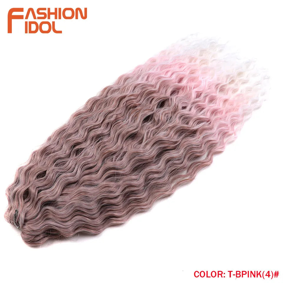 KentDO™ Water Wave Crochet Hair – Soft, Natural Curls 22"