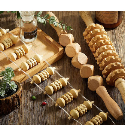 KentDO™ Wooden Back Massager – Pain Relief & Body Shaping