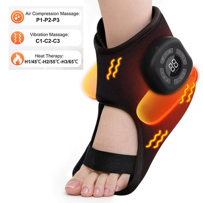 Electric Ankle Massager with Heat for Fast Muscle Relief