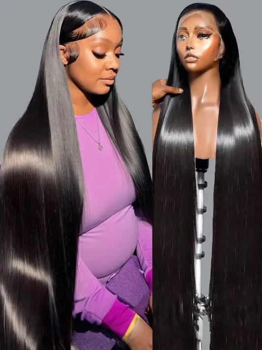 KentDO™ Bone Straight Human Hair Wig – Sleek HD Lace Look