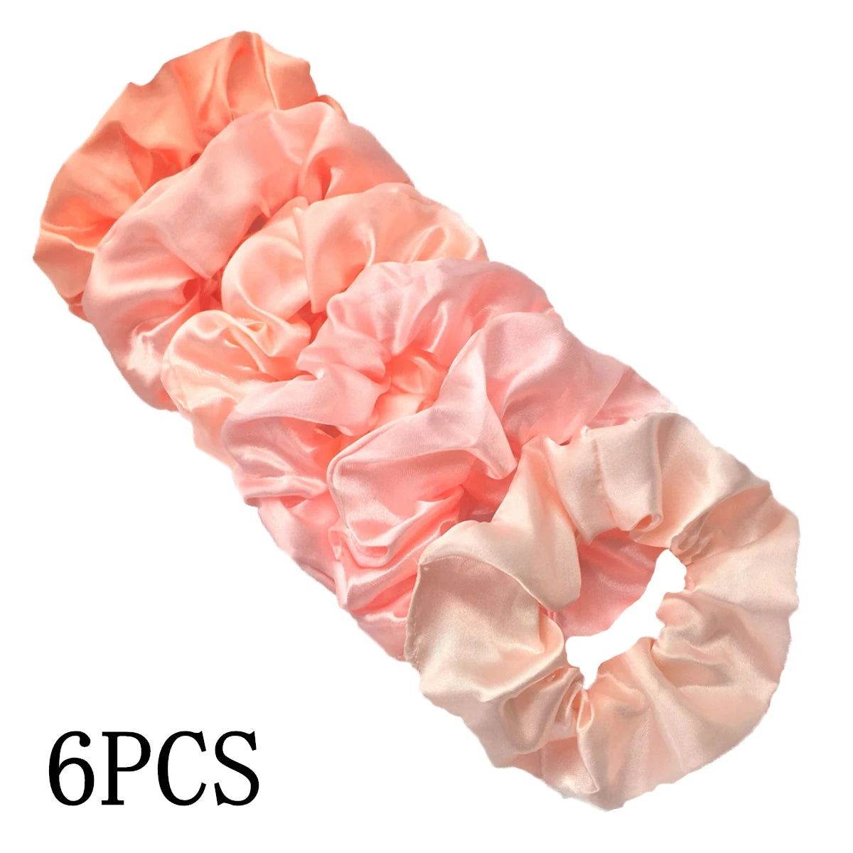 KentDO™ Satin Scrunchies 6PCS – No-Crease Hair Ties