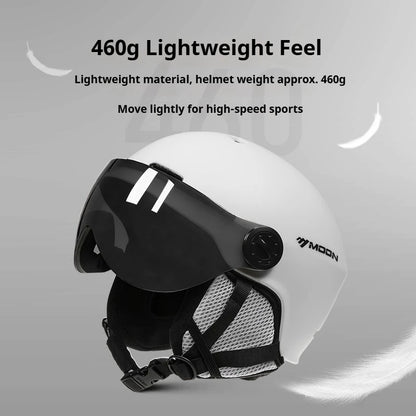Ski Helmet with Goggles – Lightweight Warm In-Mold Protection