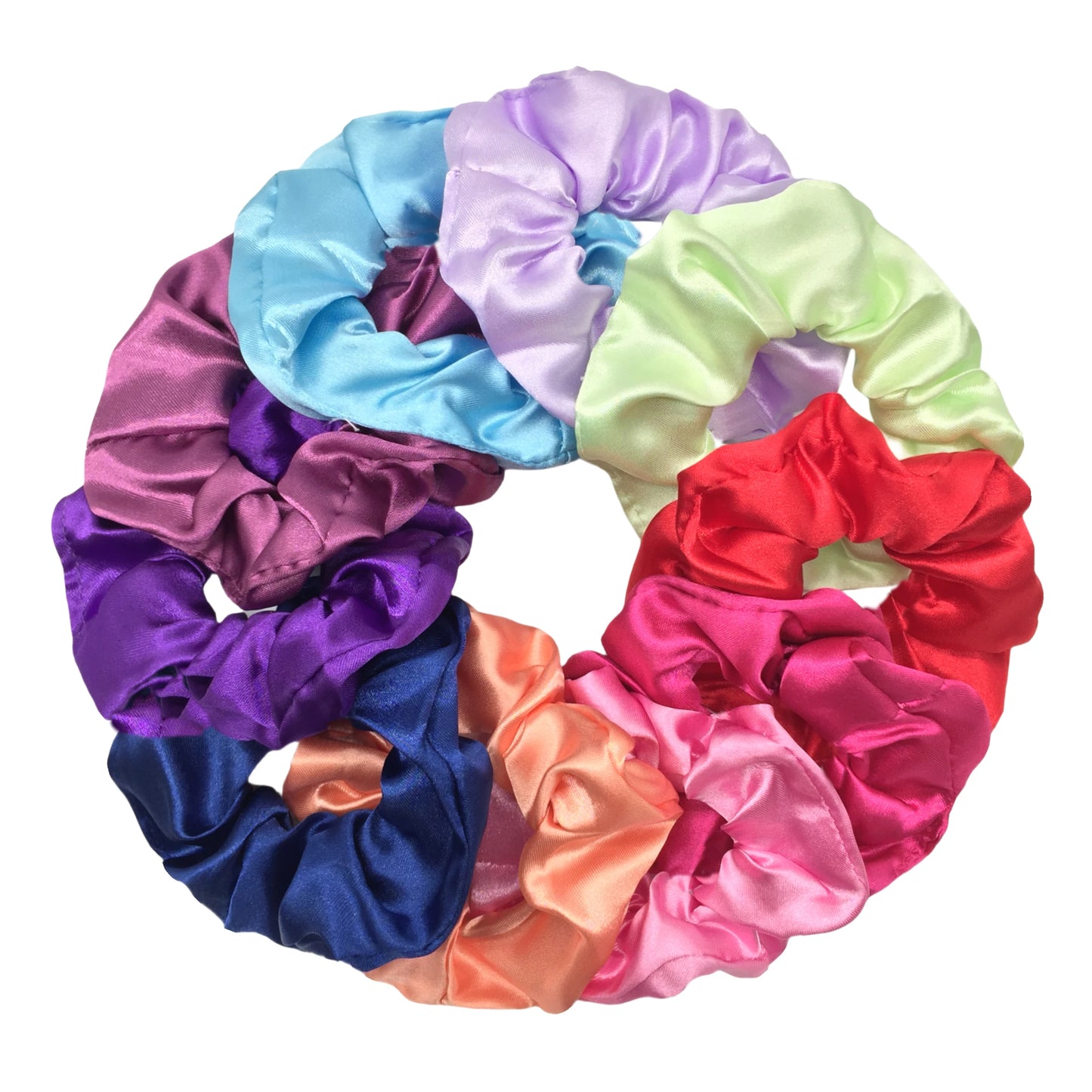 KentDO™ Satin Scrunchies 6PCS – No-Crease Hair Ties