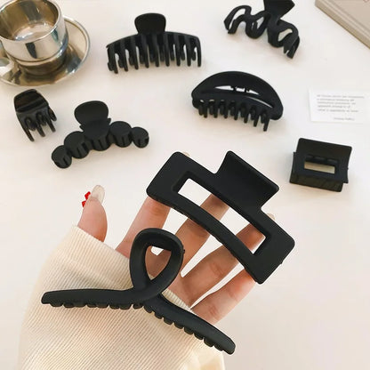 KentDO™ Korean Style Large Black Hair Claw Clip