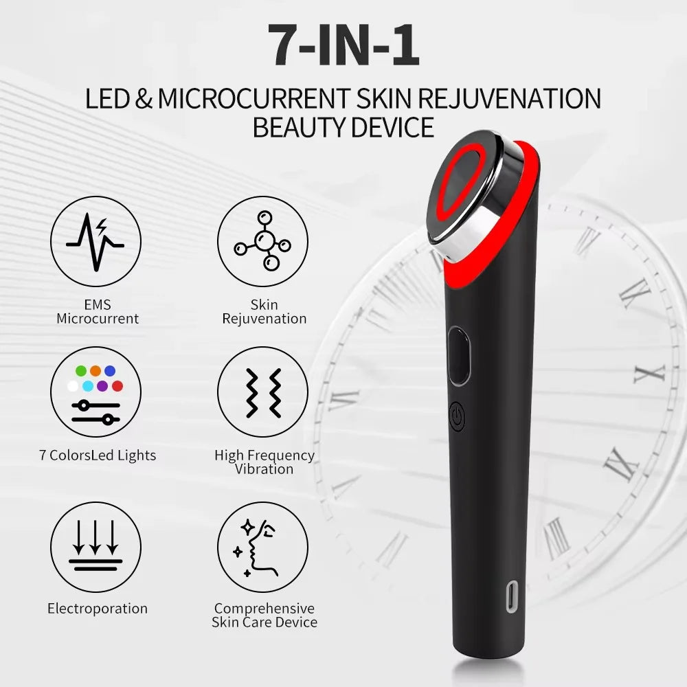 KentDO™ 7 Color LED Beauty Device – Microcurrent Anti-Aging Lift