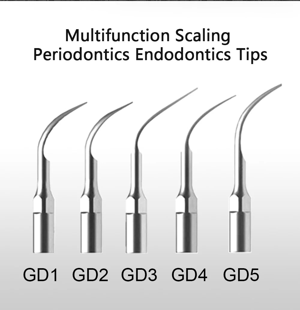 KentDO™ 5pcs Dental Ultrasonic Scaler Tips – Precision Cleaning