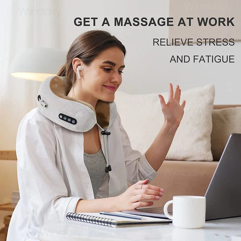 KentDO™ Heated Neck Massager – Deep 3D Shiatsu Relief