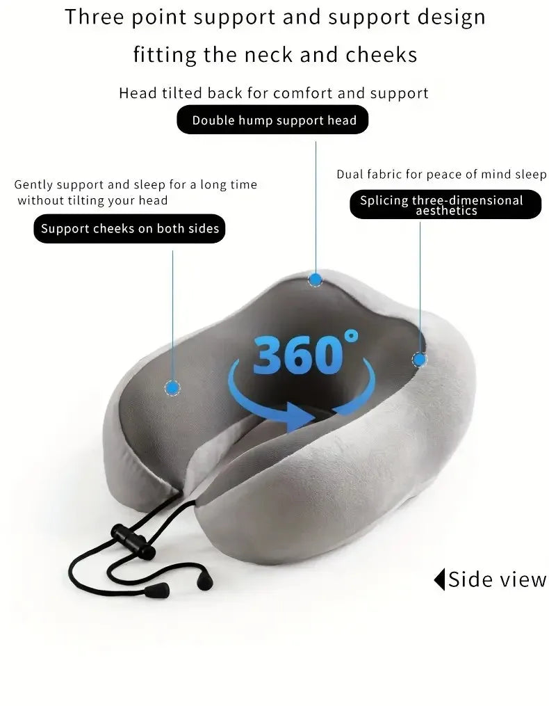 KentDO™ U-Shaped Travel Pillow – Ergonomic Neck Support Anywhere