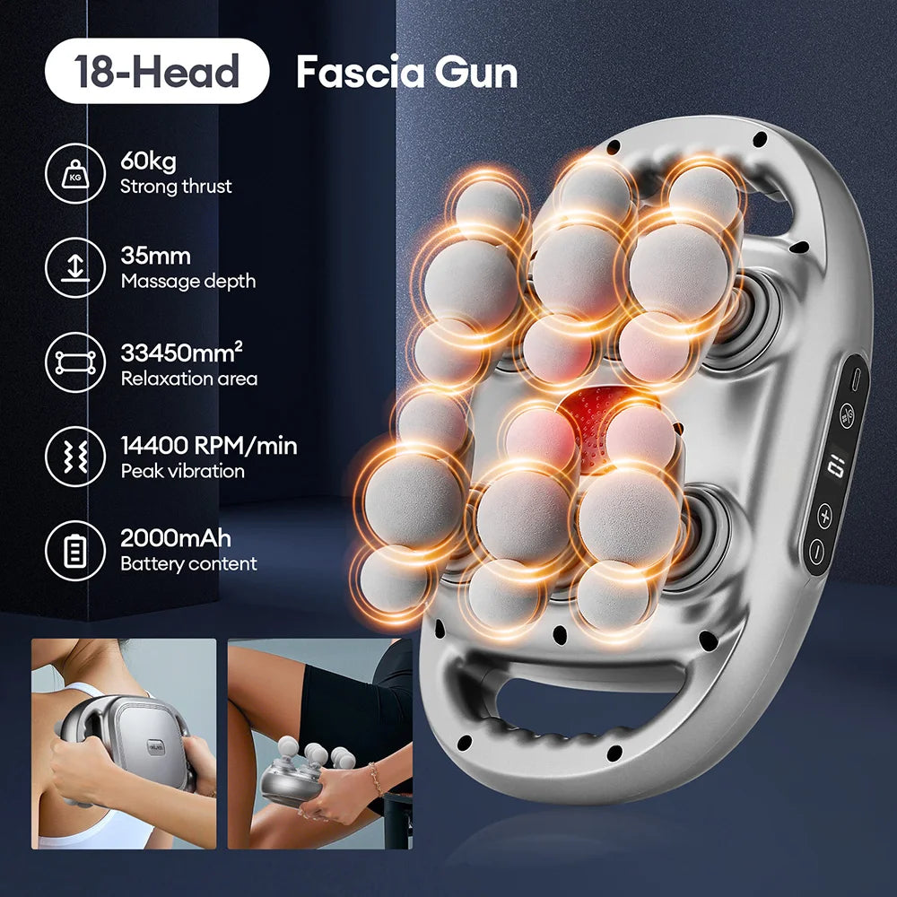 KentDO™ 42-Head Fascia Massage Gun – Deep Muscle Relief
