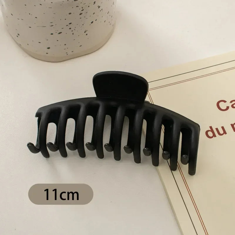 KentDO™ Korean Style Large Black Hair Claw Clip