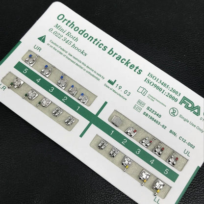 Dental Metal Brackets for Precise Orthodontic Alignment