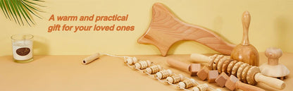 KentDO™ 6-in-1 Wooden Lymphatic Drainage Massage Set
