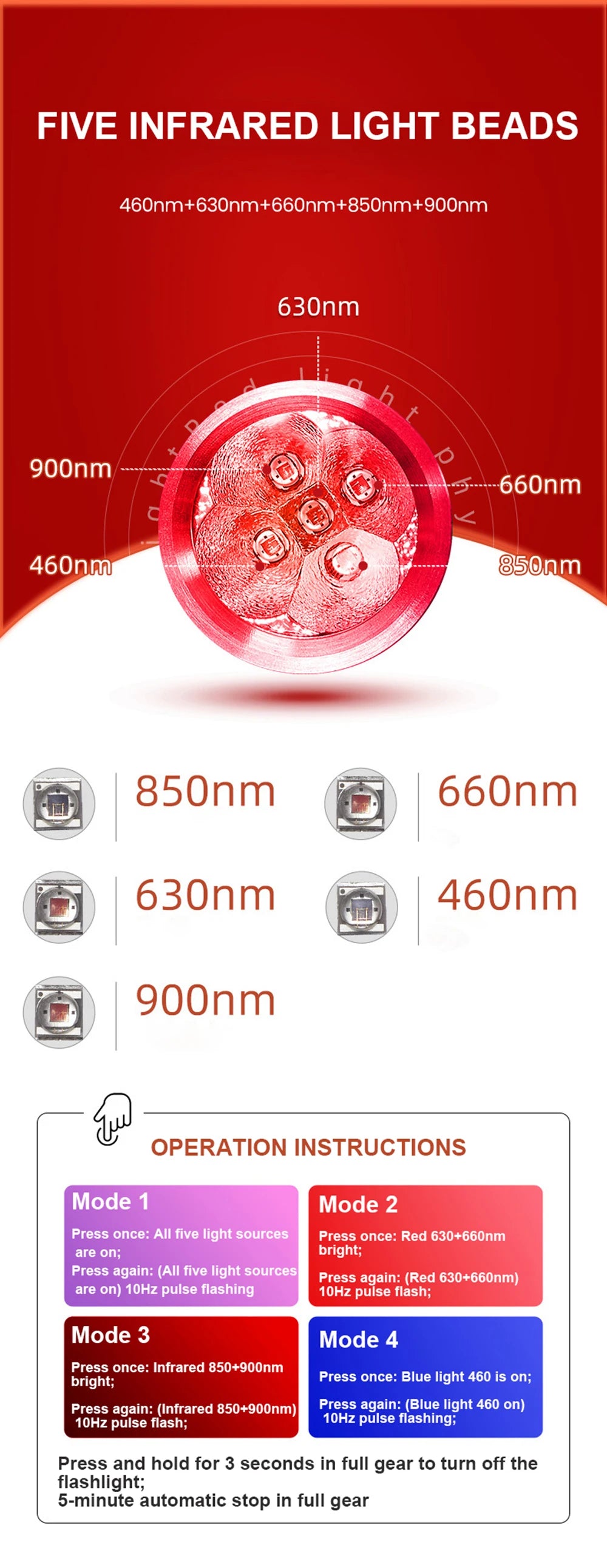 KentDO™ Red Light Therapy Wand for Pain Relief & Skin Health