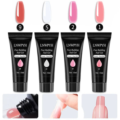 Acrylic Nail Kit with UV Lamp – 27 Colors Set