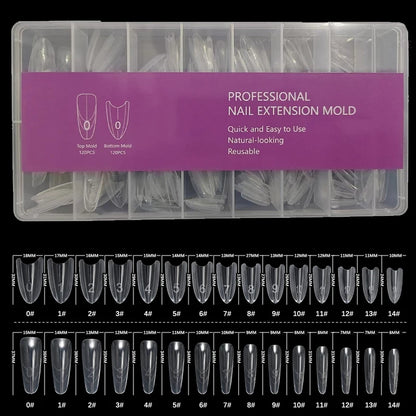 Dual Nail Forms Kit 240PCS – Perfect Shape Extensions