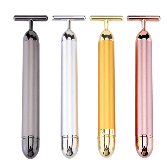 KentDO™ 24K Gold T-Shape Beauty Roller – Face Lift & Glow