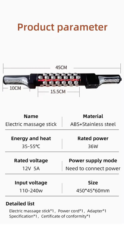 KentDO™ Heated Massage Roller with Red Light Therapy