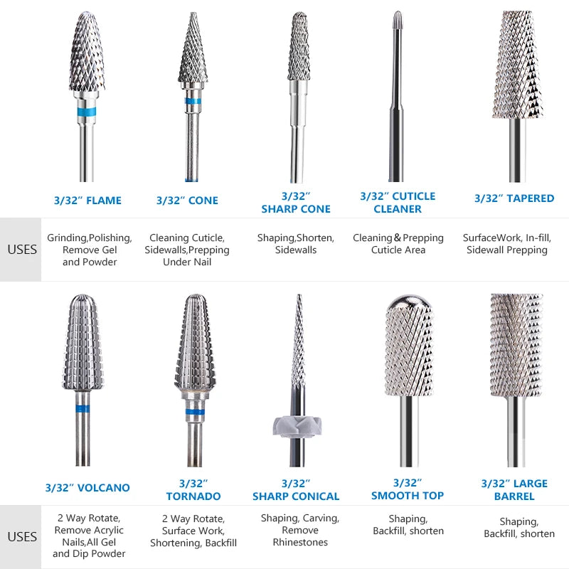 Nail Drill Bit for Precise Manicure & Pedicure Results