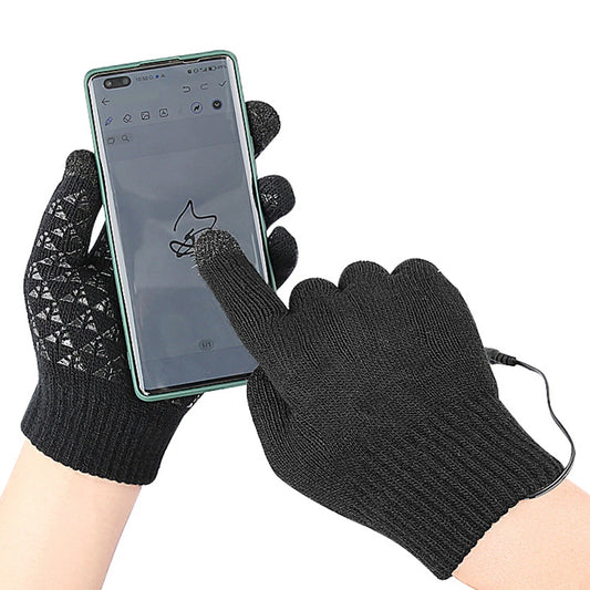USB Heated Gloves with Touchscreen & Non-Slip Grip