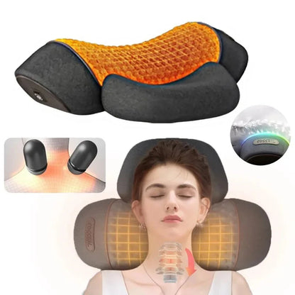 Electric Neck Massager Pillow with Heat & Vibration Relief