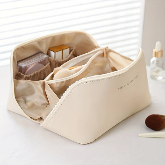 KentDO™ Luxury Travel Makeup Organizer – Stylish & Spacious