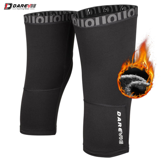 Cycling Leg Warmers Thermal Fleece with Anti-Slip Fit