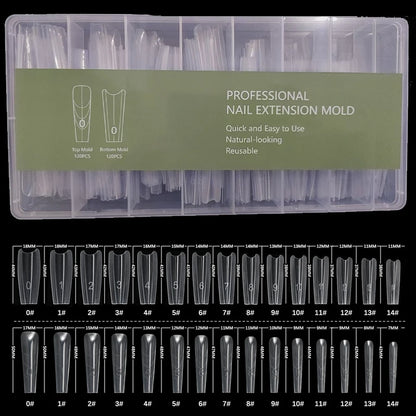 Dual Nail Forms Kit 240PCS – Perfect Shape Extensions