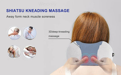 KentDO™ Heated Neck Massager – Deep 3D Shiatsu Relief